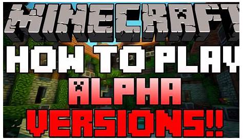 Minecraft Alpha Gameplay YouTube