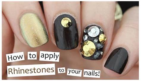 How To Stick Rhinestones To Nails Do Rhinestone Nail Art Fashion Blog