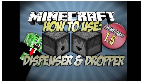 How To Use Dropper Minecraft