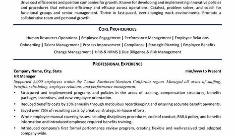 HR manager CV example 2024 + guide [Land top HR roles]