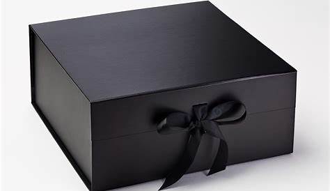 Huge Black Gift Box Wholesale Large Es With Slots And Changeable Ribbon