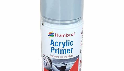 Humbrol Acrylic Matt Spray Paint - No.1 Grey Primer - AD6001 | eBay