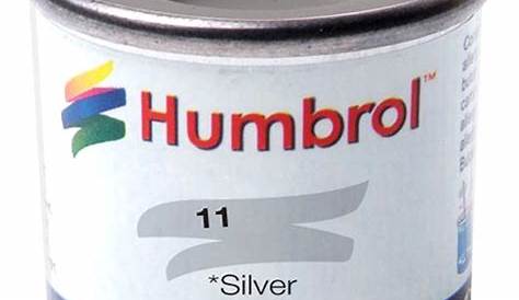 Humbrol #11 Silver Metallic - 14ml Enamel Paint - Scale Hobbies Ltd