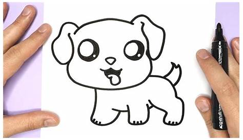 Einen kleinen Hund ganz einfach malen | Dog drawing tutorial, Art