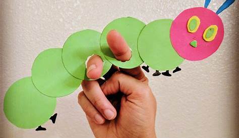 Hungry Caterpillar Puppet Craft The Very Y Kids 365