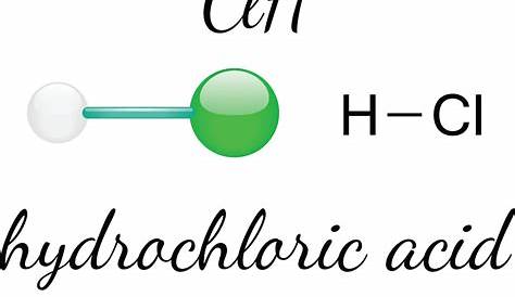 Hydrochloric Acid Hcl Structure Molecule Stock Image F004/5772