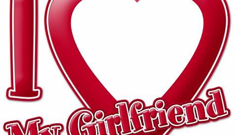 "I love heart my girlfriend" Sticker by Designzz | Redbubble