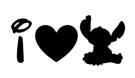 'I Heart Stitch (Inverted)' Sticker by ShopGirl91706 in 2020 | Stitch