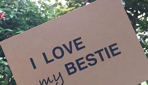 "i love my bestie" Art Print by deecreations | Redbubble