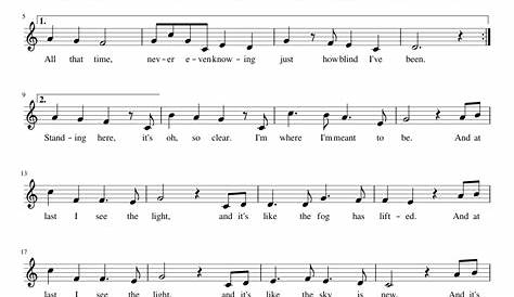Tangled I See The Light sheet music for Violin, Piano,