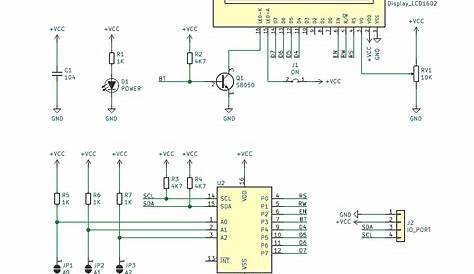 I2C Lcd Backpack Schematic