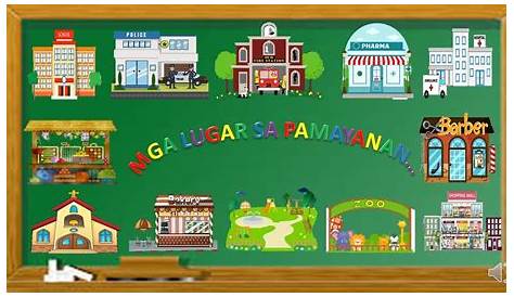 Mga Lugar Sa Pamayanan (Flashcards) | Preschool | Twinkl