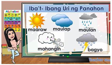 Mga Uri Ng Panahon Types Of Weather Tagalog English Youtube - Vrogue