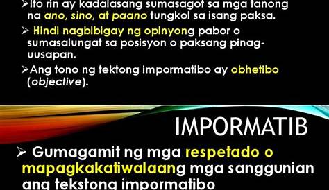 Pagbasa At Pagsusuri Sa Ibat Ibang Teksto Filipino G11 Amaoed Mobile