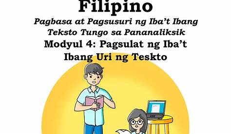 F11 Pagbasa-M4-Pagsulat-ng-Iba t-ibang-Uri-ng-Teksto - Filipino Pagbasa