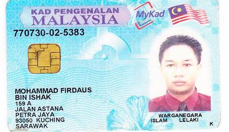 Malaysia ID Card Template Psd - Malaysian Identity Card - High quality
