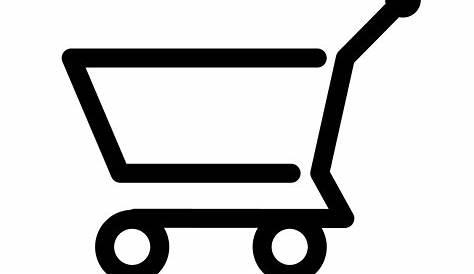 Icono de silueta de carrito de compras - Descargar PNG/SVG transparente