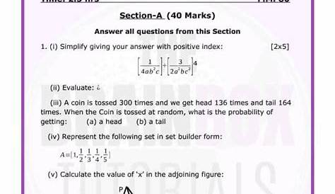 ICSE Class 10 Maths Question Paper Solution 2016 - Download PDF