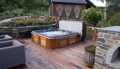Ideas For Hot Tub Area In Backyard Beautiful Setting Backyard