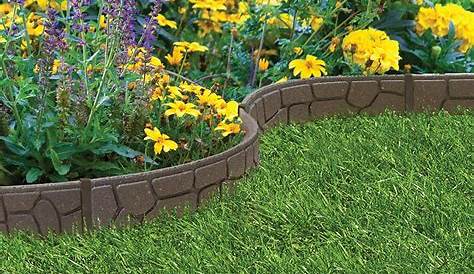 Ideas For Lawn Edging Garden’s Edge With Large And Small River Stones Landscaping With
