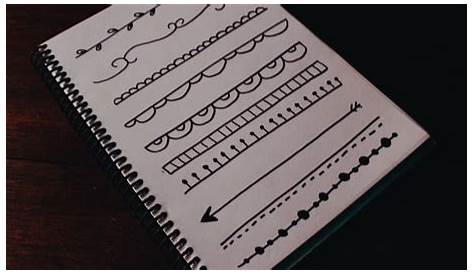 ideas para marcar los cuadernos con margenes - bordes para cuadernos