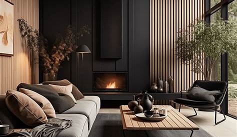 Idee Deco Salon Noir Et Bois 17 Idées Inspirations Pour Votre Déco