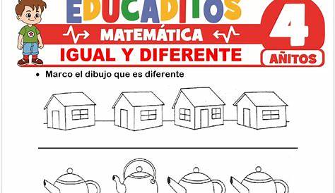 Igual y Diferente para Niños de 4 Años » Educaditos.com