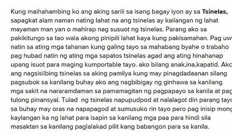 Pagsulat ng Sariling Alamat Tungkol sa mga Bagay na Maaaring Ihambing