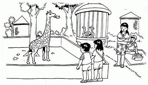 Cara Menggambar Kebun Binatang Animasi - IMAGESEE