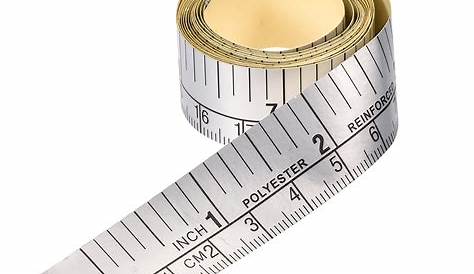 12-Inch Adhesive Backed Tape Measure, Peel and Stick Measuring Tape