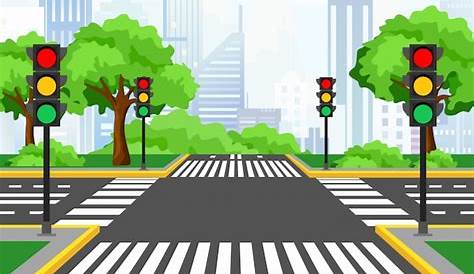 Premium Vector | Illustration of streets crossing in modern city, city
