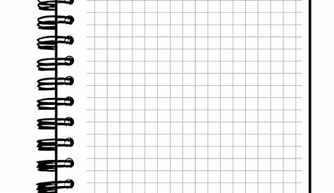 Cuaderno en blanco realista, hoja de cuaderno Go Math, Instagram
