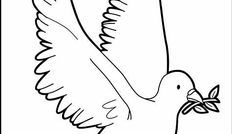 Paloma de la Paz - Dibujo #782 - Dibujalia - Los mejores dibujos para