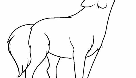Dibujos de Lobo (Animales) para colorear y pintar – Páginas para imprimir