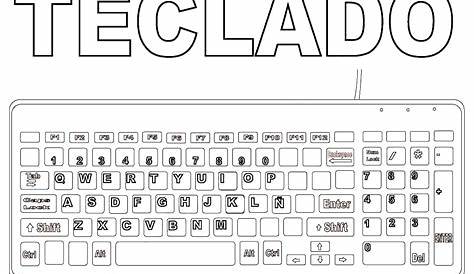 Triazs: Teclado De Computadora Para Colorear E Imprimir