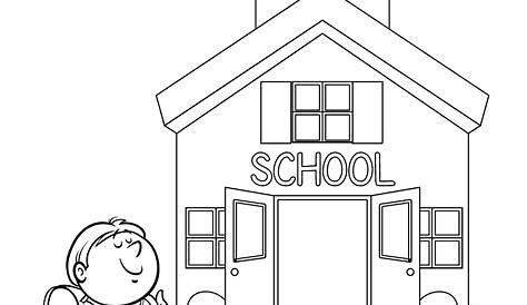 dibujos para colorear escuela 09 | Cuentos y demás para peques