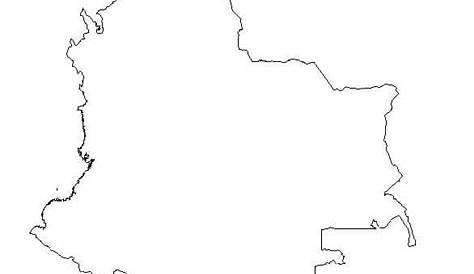 Mapa de Colombia para pintar e imprimir en PDF más vector en 2020