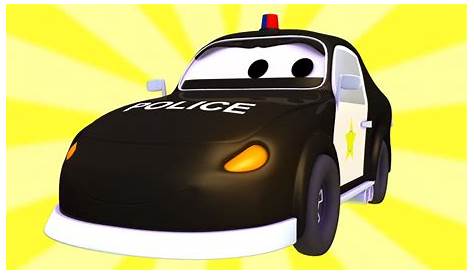 Patrulla de policía dibujos animados de arte vectorial | Vector Premium