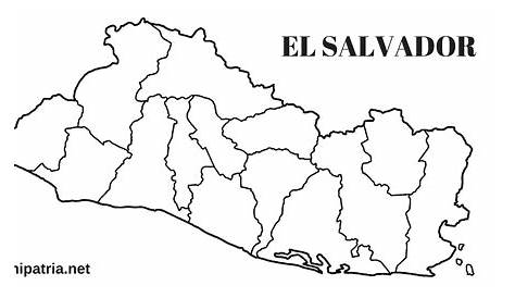 MAPA DE EL SALVADOR CON SUS DEPARTAMENTOS - MIPATRIA.NET