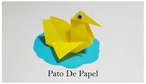 Como fazer um Pato de papel, origami - YouTube