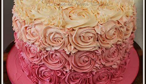 Elegant two-tier Rose Cake | Elegant birthday cakes, Birthday cakes for