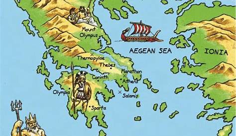 Grecia Mappa Fisica