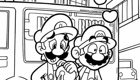 Disegni Da Colorare Di Super Mario E Luigi - Coloring Image