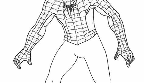 Disegni di Spiderman: stampare e colorare in PDF A4 bianco nero per