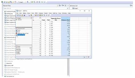 Importing an Excel File into JMP