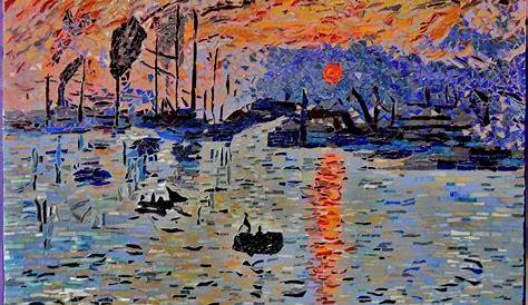 Claude Monet: Impression (Sonnenaufgang). Kunstdruck, Leinwandbild