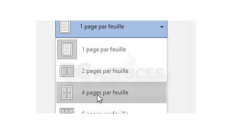 Comment imprimer 4 pages par feuille: 9 étapes