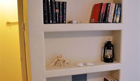 In Wall Shelves Diy Built The Shelving Reclaim Hidden Storage Space