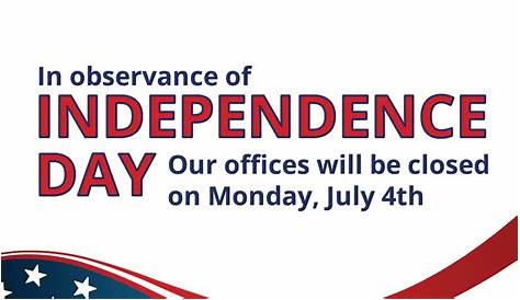 Anderson Jones' Offices Closed for Independence Day Holiday