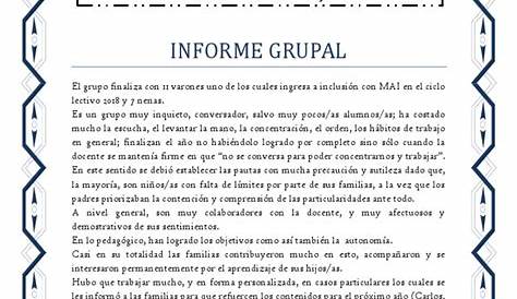 Informe Anual Alumnos 5 A